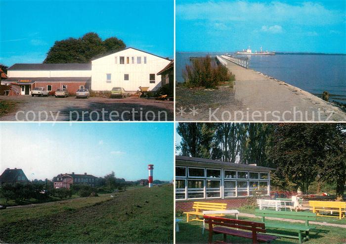 Drochtersen Jugendheim Krautsand Mole Leuchtturm Gartenterrasse