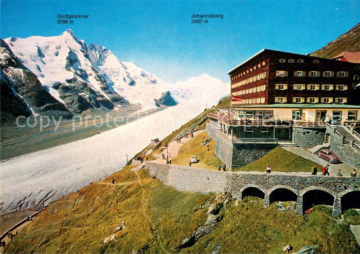 Grossglockner Hotel Franz Josephs Haus mit Johannisberg und Pasterzengletscher