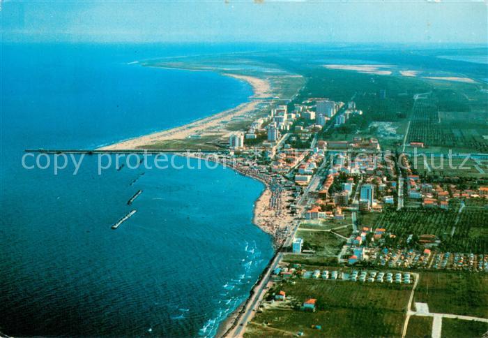 Porto Garibaldi Lido degli Estensi Lido Spina Fliegeraufnahme