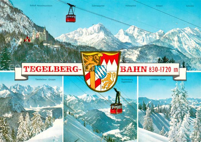 Tegelberg Schwangau Tegelberg Bahn Tannheimer Gruppe Breitenberg Aggenstein Lech