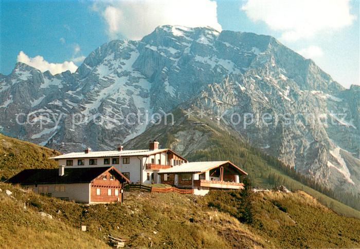 BERCHTESGADEN Bayern Berggaststaette Oberahornkaser mit Hohem Goell