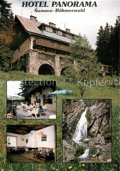 Spicak Hotel Panorama Terrasse Gastraum Wasserfaelle