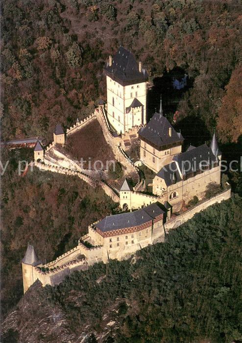 Karlstejn Hrad Karlstejn Fliegeraufnahme
