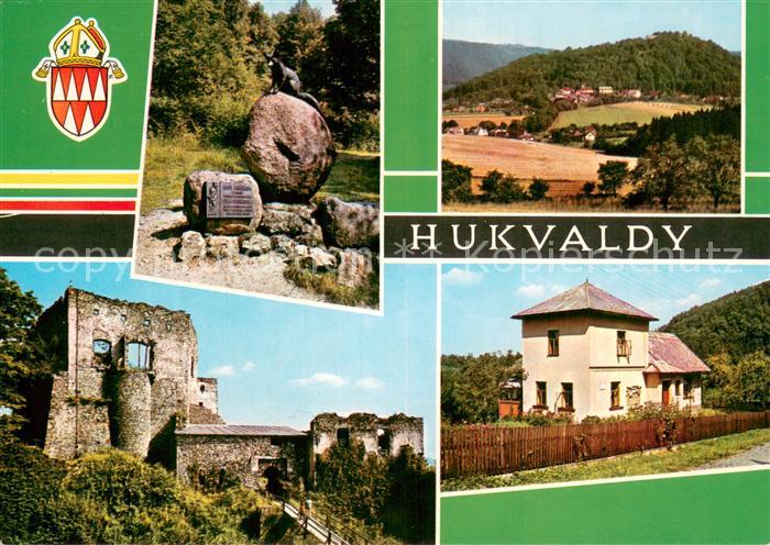 Hukvaldy Hochwald CZ Liska Bystrouska na Huckvaldech Celkovy pohled Statni hrad