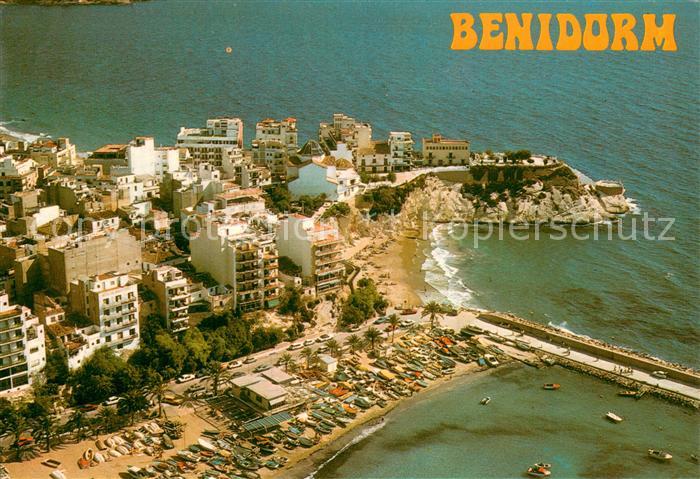 Benidorm Vista aerea Castillo y Puerto
