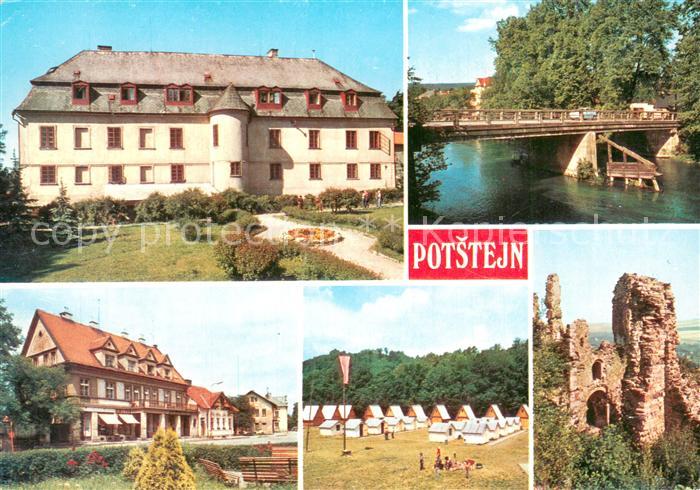 Potstejn okres Rychnov na Kneznou Zamek Orlice Obchodni stredisko Letni tabor ZV