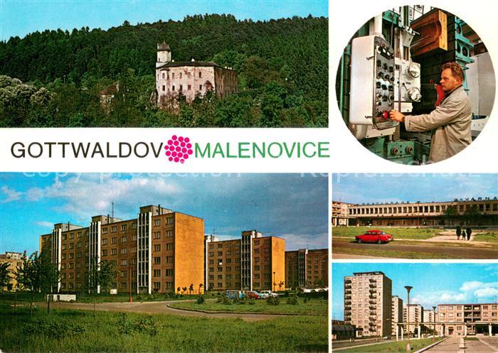 Malenovice Zapadni cast Gottwaldova se Zavody presneho strojirenstvi a velkou si