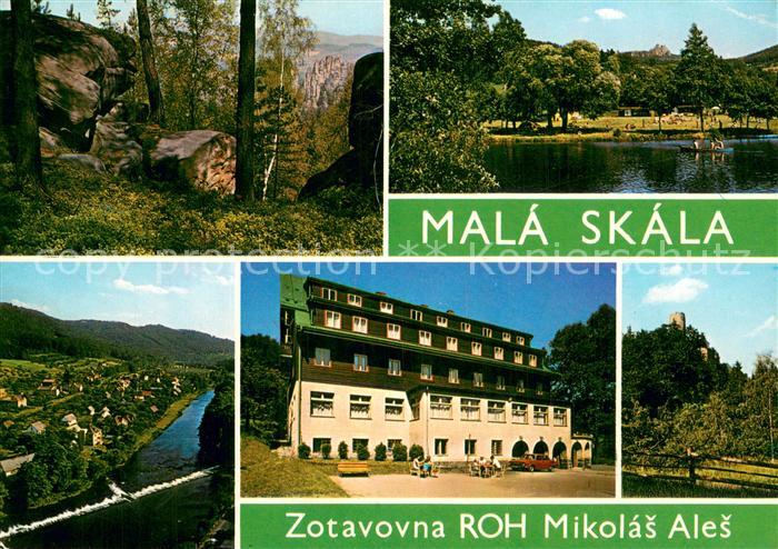 Mala Skala Zotavovna ROH Mikolas Ales Pohled na Suche skaly Koupaliste Pohled z