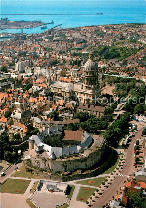 Boulogne-sur-Mer 62 Vue generale aerienne La Basilique Notre Dame le Chateau tra