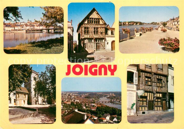 Joigny 89 Yonne Maison du XVIeme Les bords de l’Yonne Eglise St Andre Vue genera