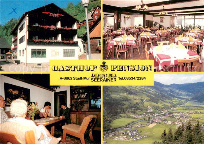Stadl Mur Gasthof Pension Ortner Seerainer Gastraeume Panorama