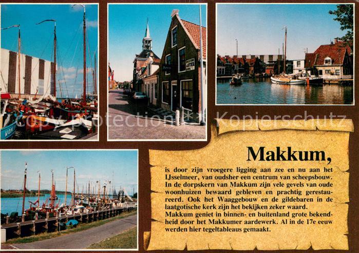 Makkum Fischereihafen Ortspartie