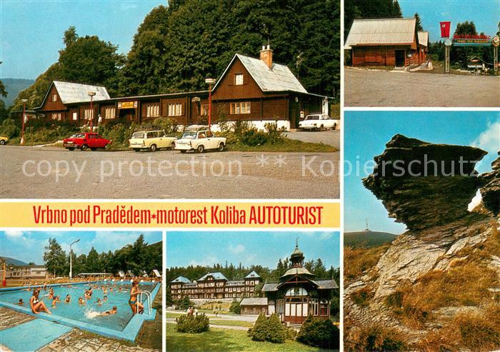 Vrbno pod Pradedem Motorest Koliba Autoturist Freibad Felsen