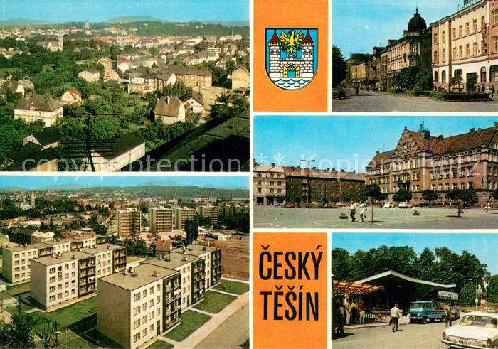 Cesky Tesin CZ Celkove pohledy namesto Gottwaldova trida s hotelem Slezsky dum R
