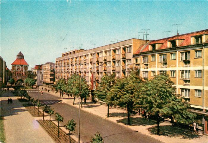 Slupsk Stolp PL Ulica Zawadzkiego w glebi Nowa Brama