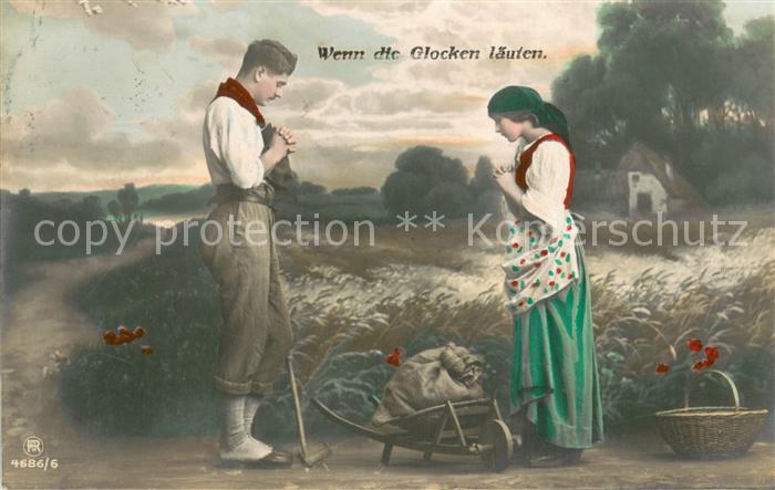 Verlag RPH RotoPHot Berlin Nr. Nr.4686/6 Wenn die Glocken laeuten