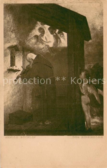 Boecklin Arnold Boecklin Der Einsidler