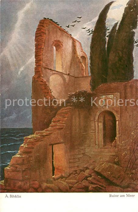 Boecklin Arnold Boecklin Nr.12 Ruine am Meer