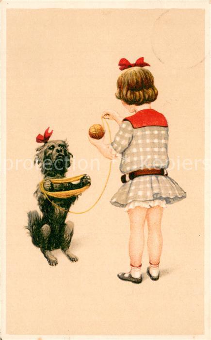 Vermenschlicht NLC Serie 315 Maedchen mit Hund