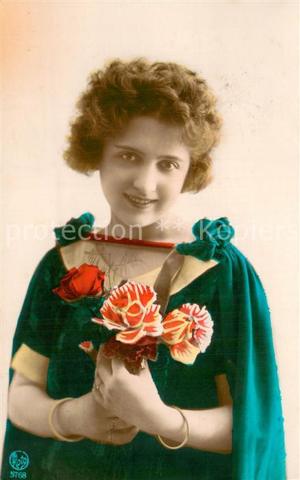 Foto Roto Nr. Nr.5768 Frau mit Blume