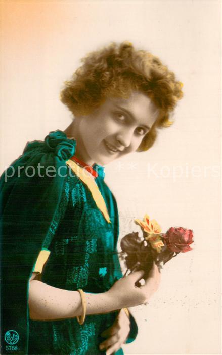 Foto Roto Nr. Nr.5768 Frau mit Blume