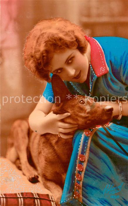 Foto Bleuet Paris Nr. Nr.452 Frau mit Hund