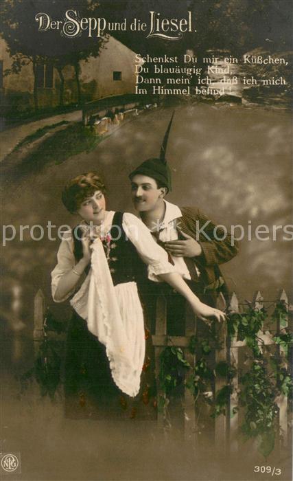 Foto NPG Nr. Nr.309/3 Der Sepp und die Liesel