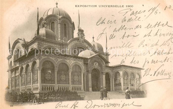 Exposition Universelle Paris 1900 La Serbie