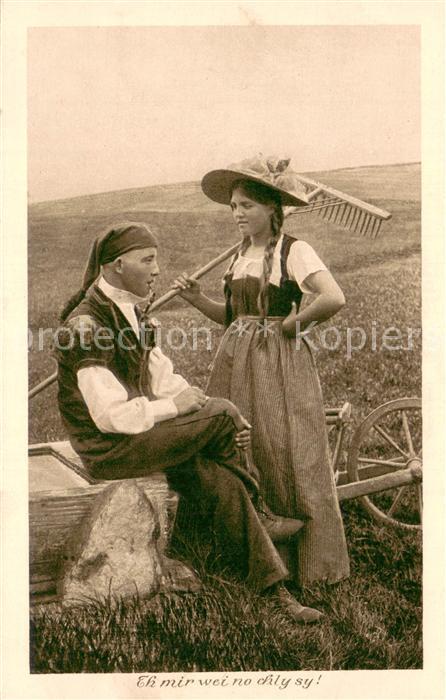 Landwirtschaft Kupderdruck Nr.9033 Eh mir weino ekliy