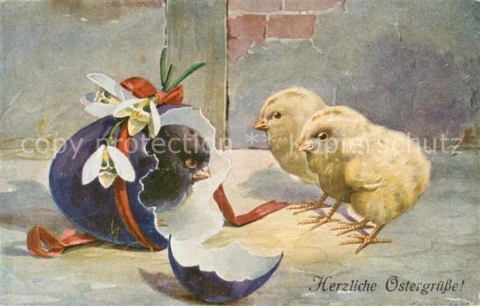 Ostern Easter Paques 2480/III C.H/W  Kuecken