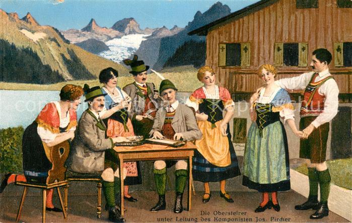 Hackbrett Zither Die Obersteirer unter Leitung des Komponisten Jos Pircher