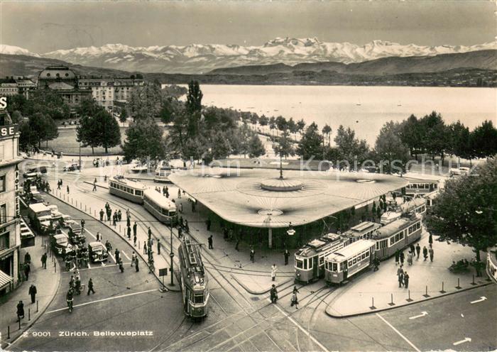 Strassenbahn 9001 Zuerich Bellevueplatz