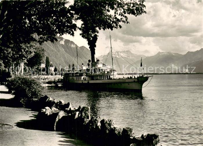 Schiffe Ships Navires 752 Montreux-Territet