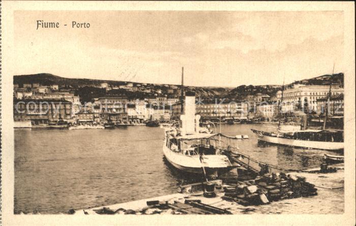 Fiume Rijeka Hafen Dampfer