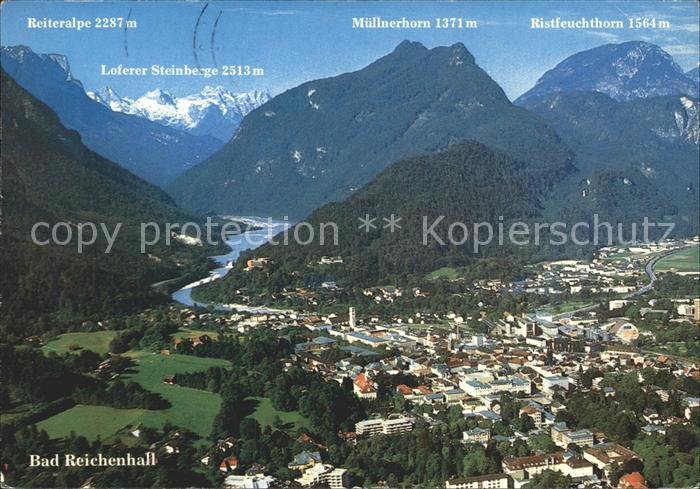 Bad Reichenhall Fliegeraufnahme Reiteralpe Muellnerhorn Ristfeuchthorn