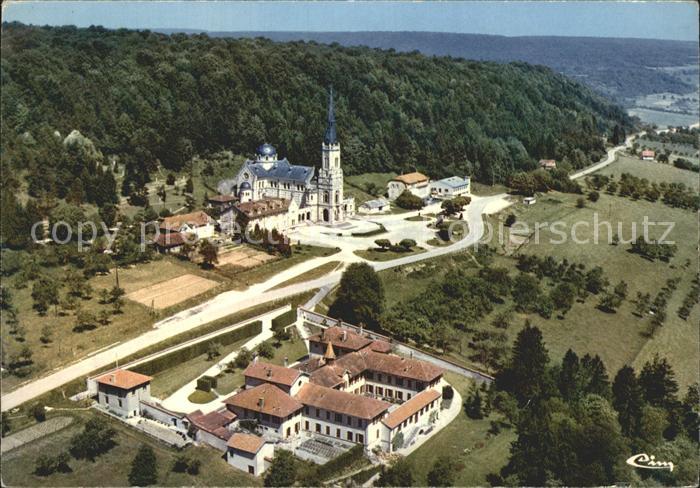 Domremy-la-Pucelle Vosges Fliegeraufnahme Basilique Nationale Ste