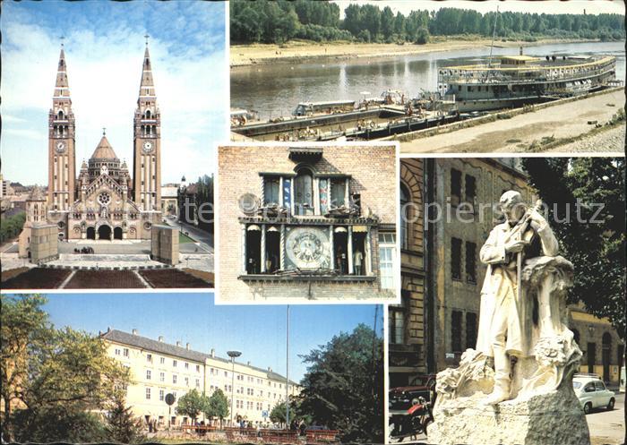 Szeged Denkmal Muenster Anlegestelle