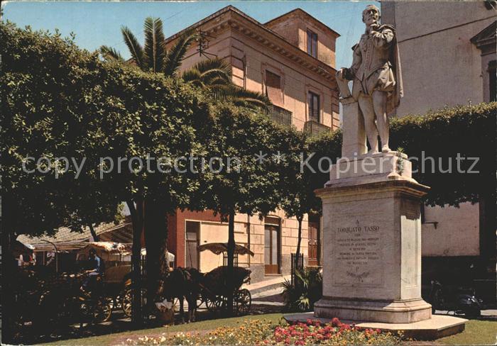 Sorrento Campania Denkmal Torquato Tasso