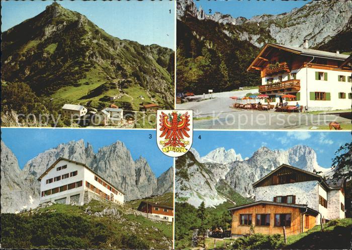 Stripsenjochhaus Wilden Kaiser Greissneralm Gruttenhuette Gaudeamushuette