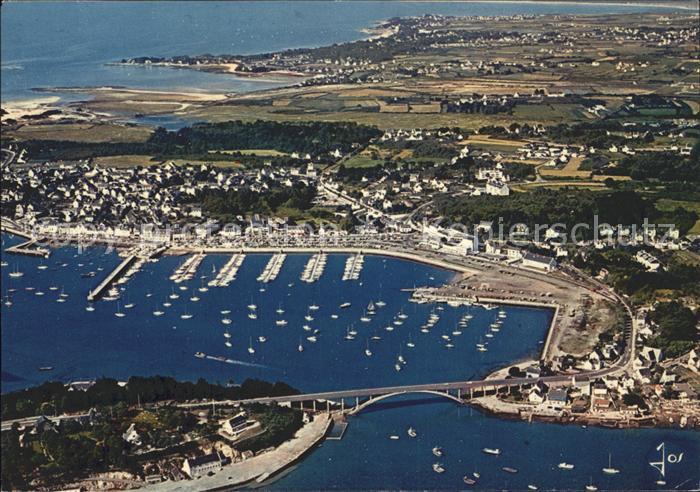 Trinite-sur-Mer La Fliegeraufnahme Pont Kerisper port