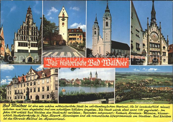 Bad Waldsee Wurzacher Tor Kirche St. Peter Rathaus