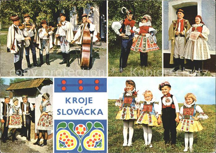 Slowakische Republik Kinder Trachten Musikinstrument