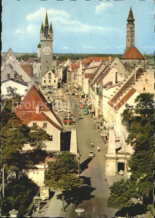 Straubing Ludwigsplatz Stadtturm St. Jakob