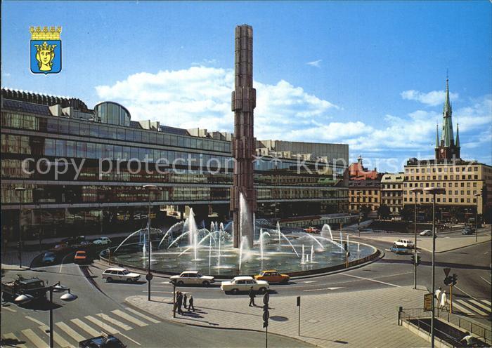 Stockholm Sergelplatz Obelisk Reichstag St. Klara
