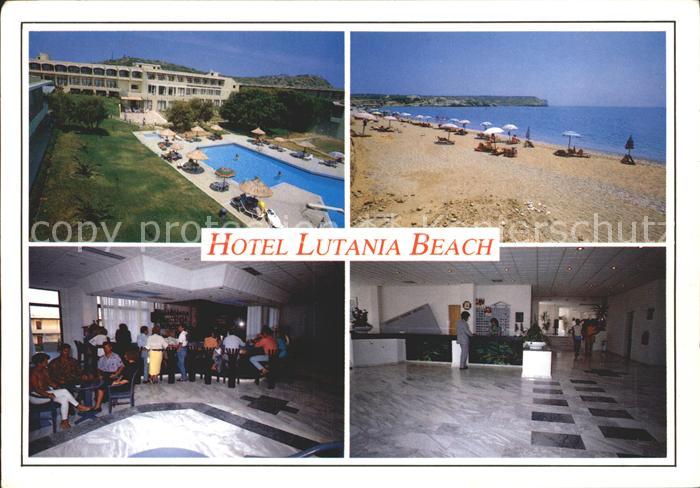 Rhodes Rhodos Greece Hotel Lutania Beach