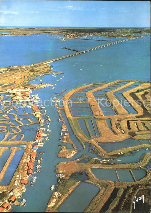 Ile d Oleron Viaduc Fliegeraufnahme