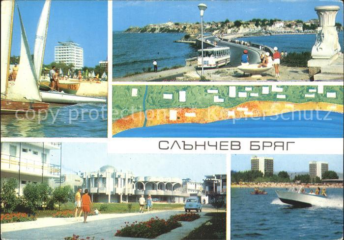 Slantschev Brjag Segelboot Motorboot