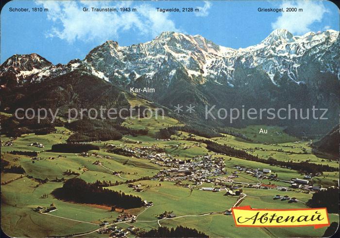 Abtenau Fliegeraufnahme Schober Kar-Alm Grieskogel Tagweide