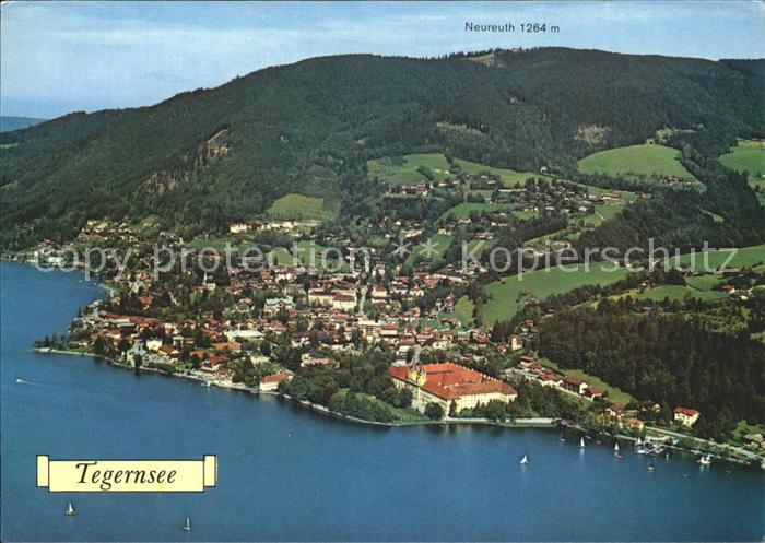 Tegernsee Bayern Fliegeraufnahme Neureuth