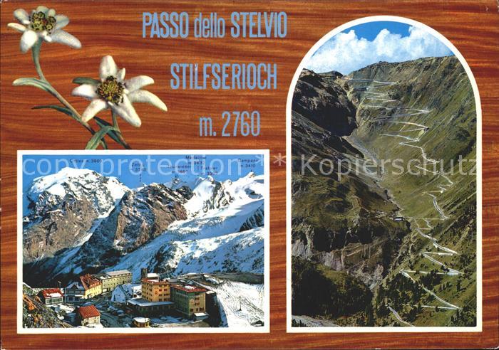 Stilfserjoch Passo dello Stelvio Ortlers Zebru Campana